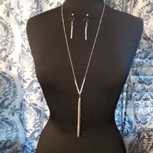 Necklace with matching earrings